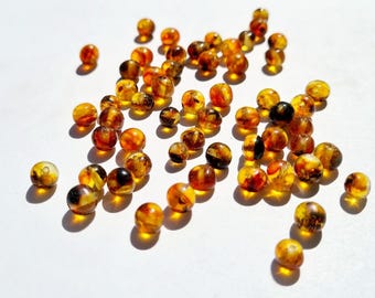 70-560 pcs Baltic Amber Loose Pressed Natural Baltic Amber Beads