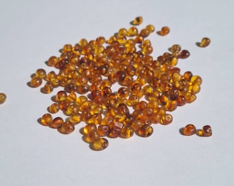 1000 pcs Baltic Amber Loose Natural Baltic Amber  Beads Cognoc 5-5.5mm #D1