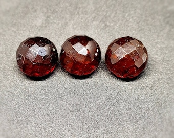 Natural baltic amber round  loose amber beads pressed FACET(7)  cherry 18.5mm  1 - 20 pcs #0197