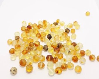 Baltic Amber Loose Natural Beads mix 6-7mm