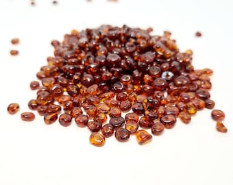 450 pcs Baltic Amber Loose Natural Baltic Amber  Beads SMALL FLAT Cognoc #PCS04