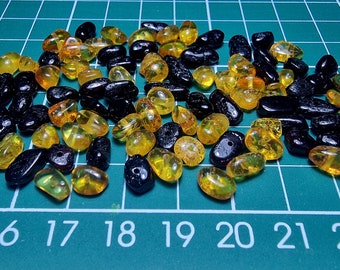 100 pcs Baltic Amber Loose Natural Baltic Amber Beads Cherry/Lemon