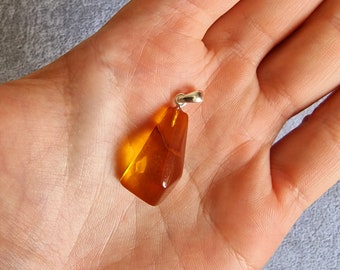 Genuine baltic amber stone / amber pendant  #Pendant123
