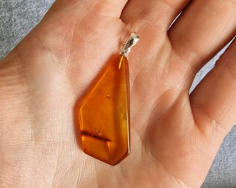 Genuine baltic amber stone / amber pendant  #Pendant118