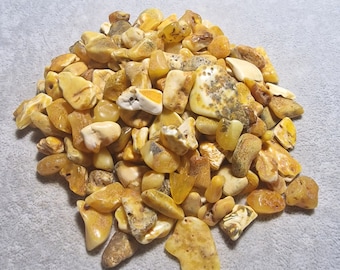 25gr Baltic Amber Loose Natural Baltic Amber  Beads  Yolk/dark