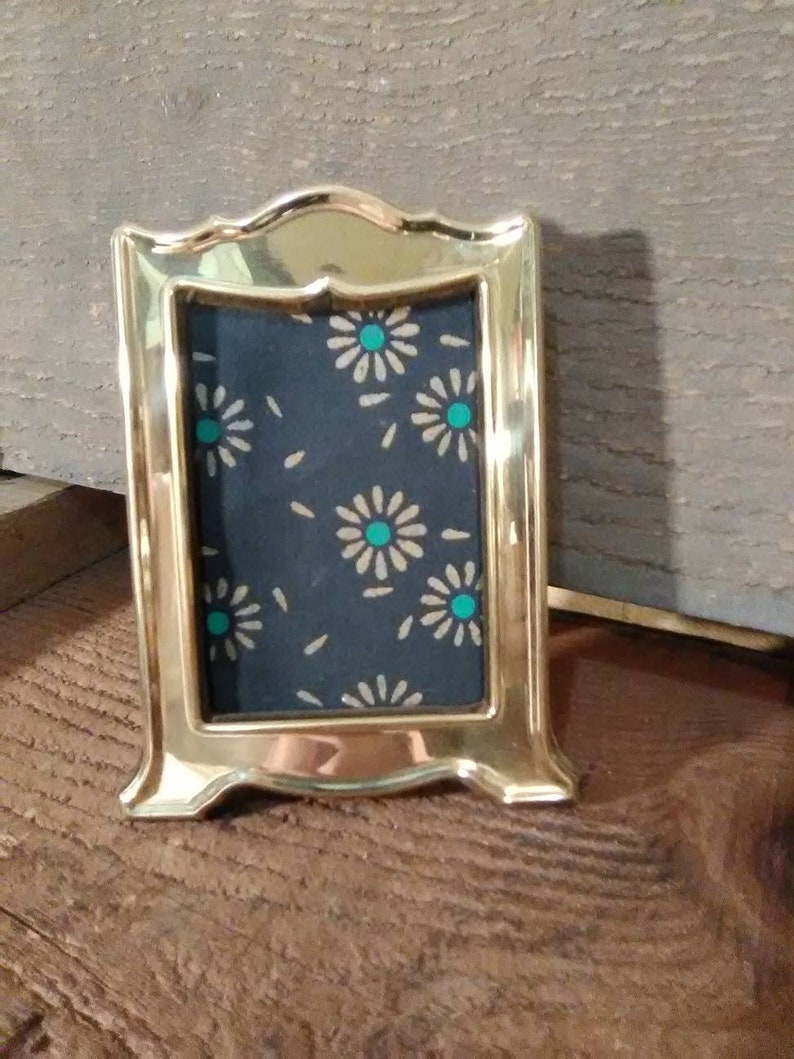 BrassGold Tone Frame 3 12x 5 VintageAntique Metal Frame