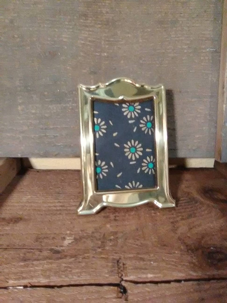 BrassGold Tone Frame 3 12x 5 VintageAntique Metal Frame