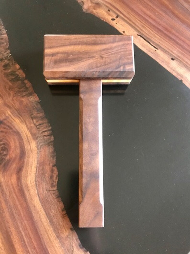 Wood Joiners Mallet for Woodworking Flame Birch and Walnut Etsy
