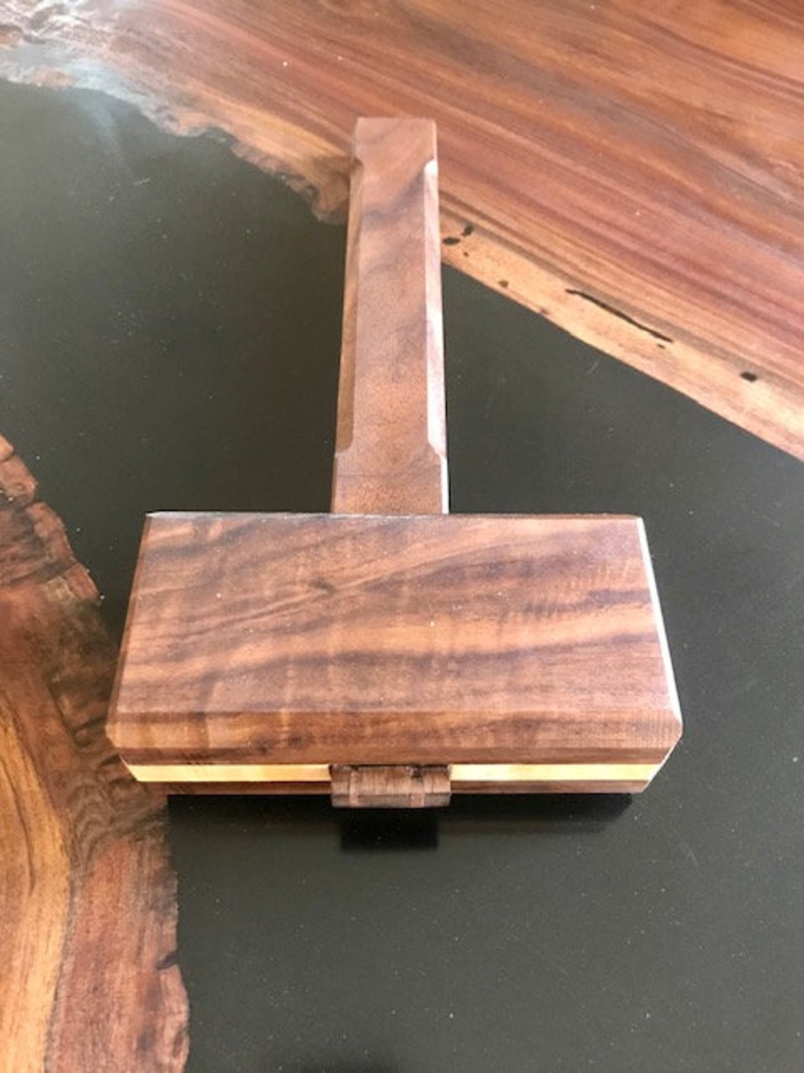 Wood Joiners Mallet for Woodworking Flame Birch and Walnut Etsy