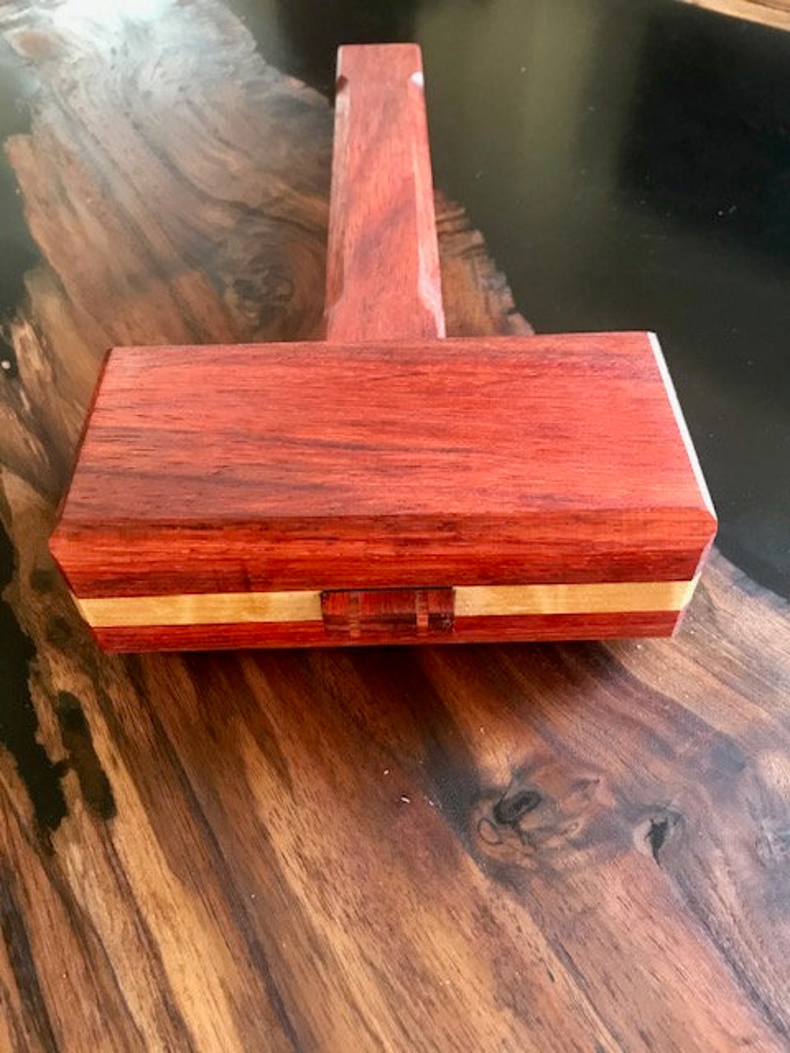 Wood Joiners Mallet for Woodworking African Padauk and Flame Etsy