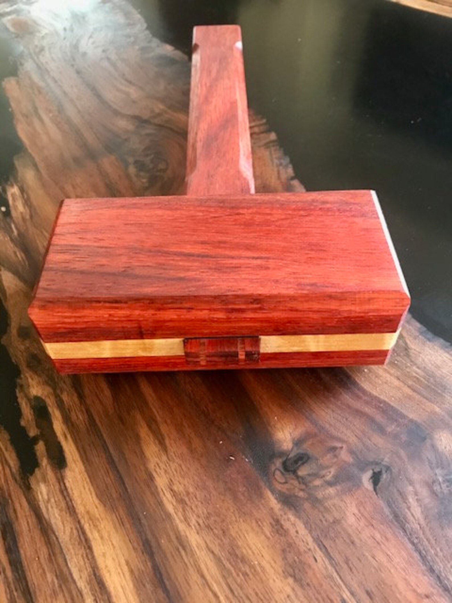 Wood Joiners Mallet for Woodworking African Padauk and Flame Etsy