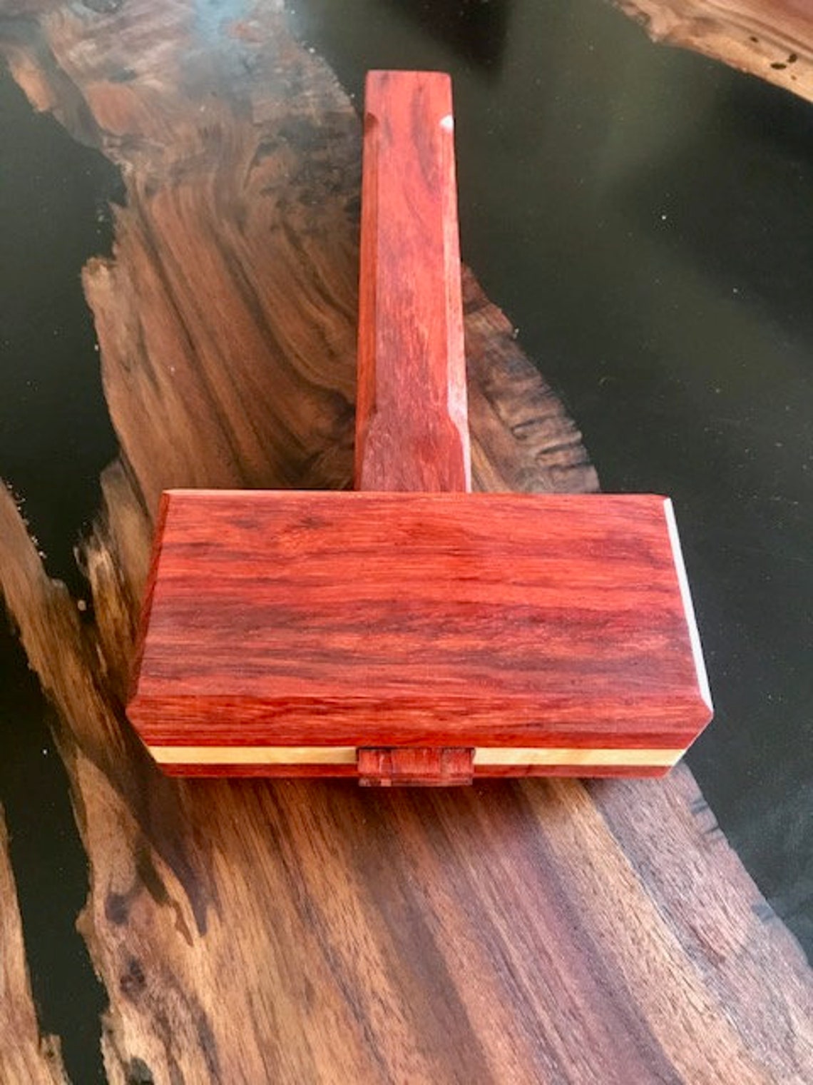 Wood Joiners Mallet for Woodworking African Padauk and Flame Etsy