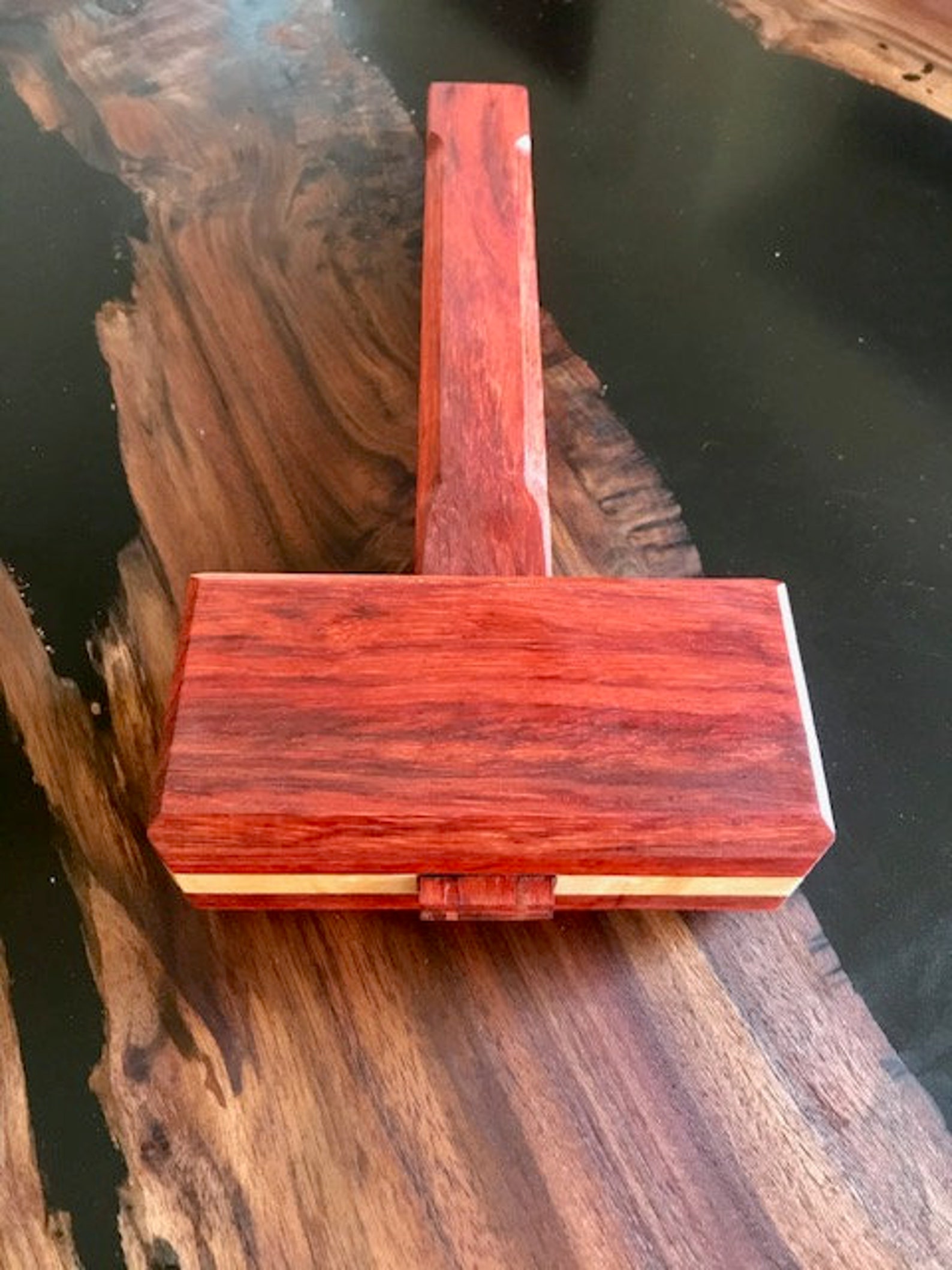 Wood Joiners Mallet for Woodworking African Padauk and Flame Etsy