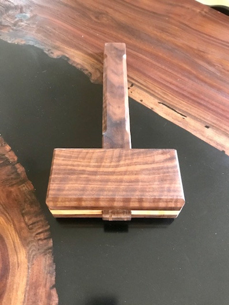 Wood Joiners Mallet for Woodworking Flame Birch and Walnut Etsy