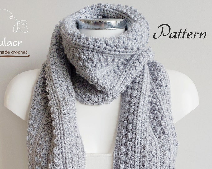 Pattern for Crochet Scarf DIY Crochet PDF File for How to - Etsy