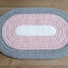 Pattern for Oval Rug, Size of Rug 33x21.6