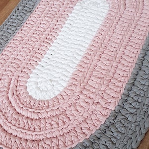 Pattern for Oval Rug, Size of Rug 33x21.6