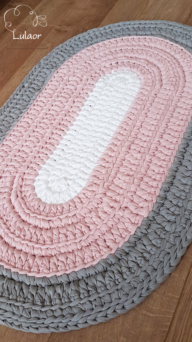 Pattern for Oval Rug, Size of Rug 33x21.6