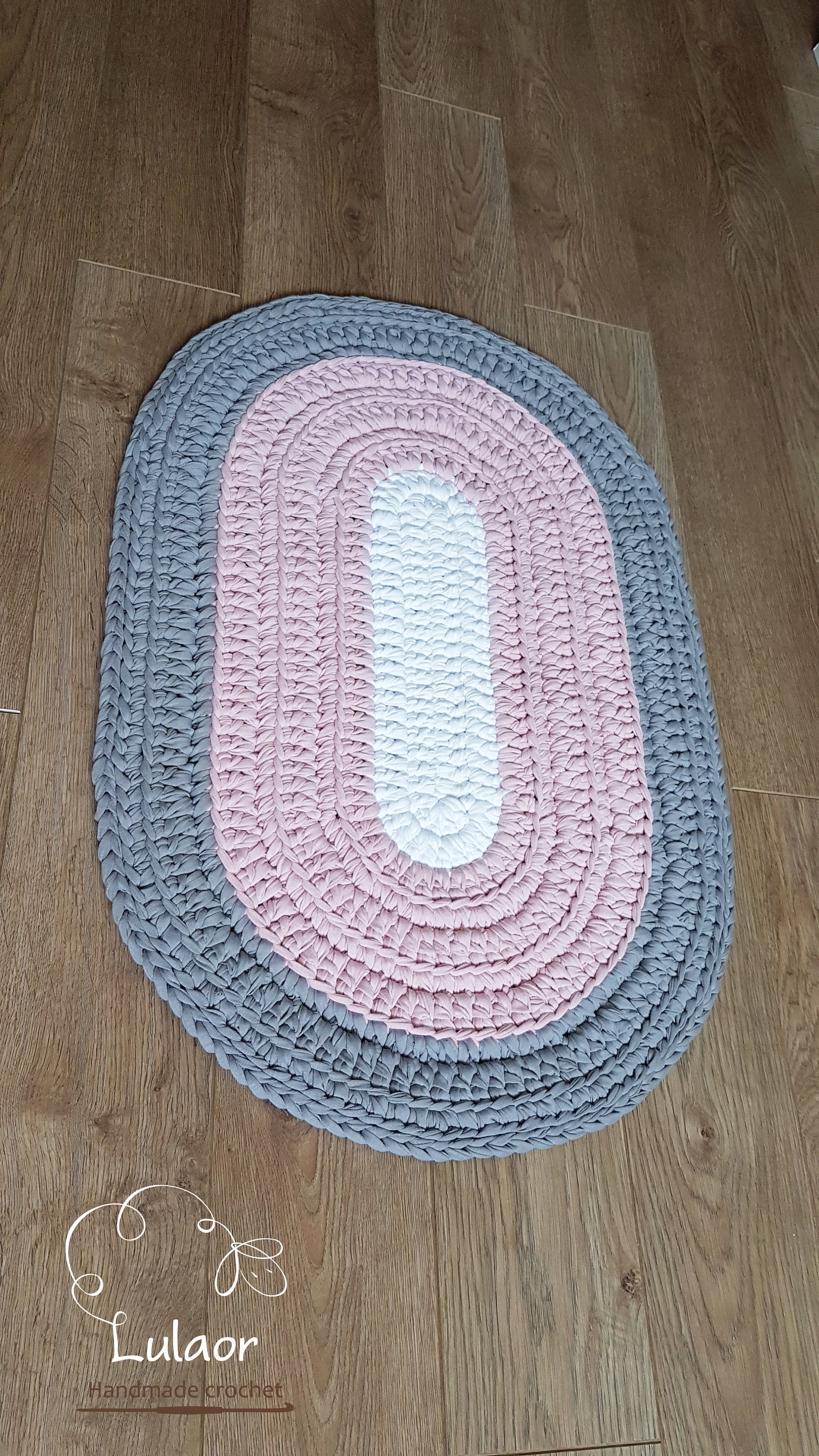 Pattern for oval rug size of rug 33x21.6 small rug | Etsy