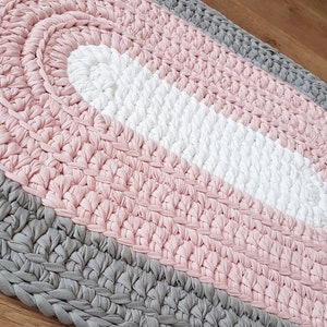 Pattern for Oval Rug, Size of Rug 33x21.6