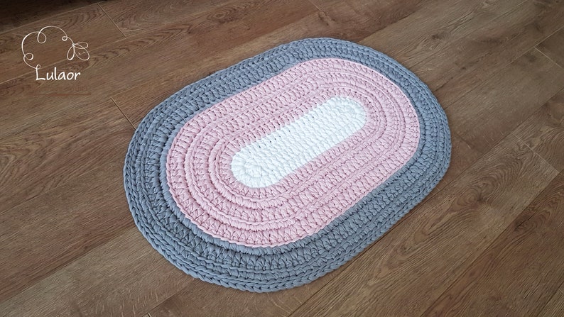 Pattern for Oval Rug, Size of Rug 33x21.6