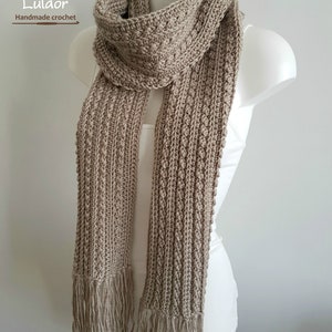 Pattern for Crochet Scarf, DIY Crochet, PDF File for How to Crochet a ...