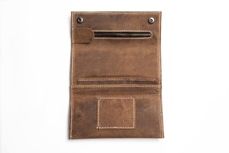 35G Tobacco pouch made of genuine buffalo leather Tobacco Bag Tobacco Pouch Made of genuine buffalo leather Designed in Berlin SmokingBag image 2