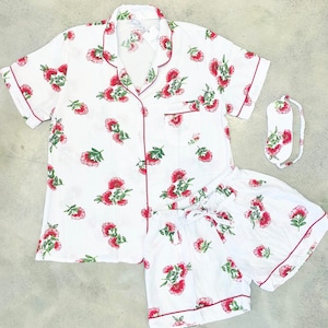 Scarlet beebalm Pyjama Set