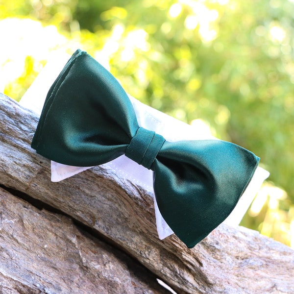 Hundefliege grün | Hochzeits-Hundehalsband mit Fliege | Fliegenhalsband | mit Klettverschluss | weitere Farben verfügbar