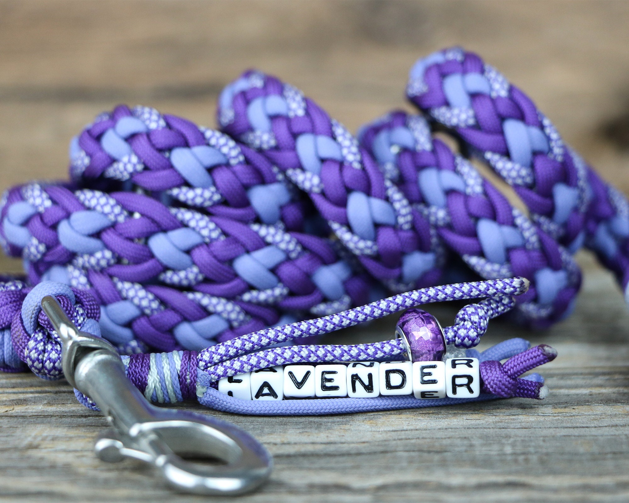 Braided Paracord Horse Lead Ropewith Panic Hook or Carabiner Etsy