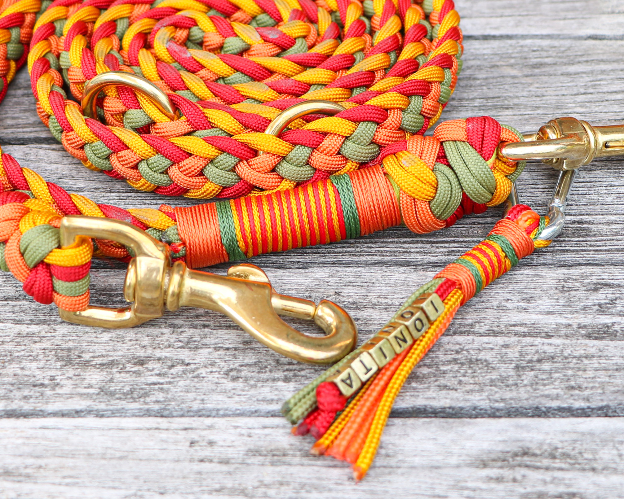 Braided Custom Paracord Horse Lead Rope / With Panic Hook or | Etsy