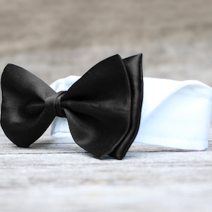 Wedding dog collar * bow tie collar * with hook-and-loop fastener * various colours