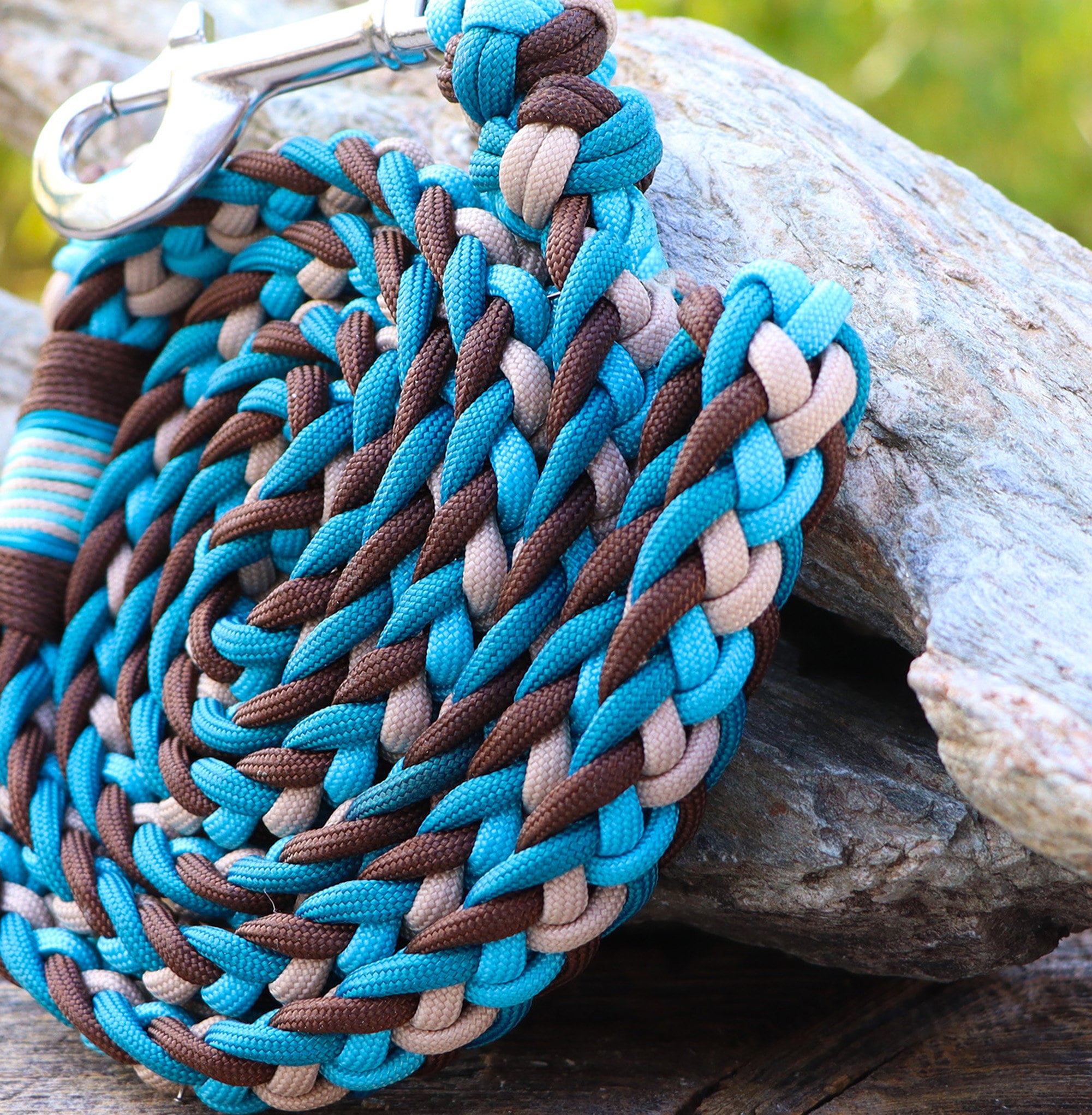 Corda Da Collo Per Cavallo Anti-sfregamento – Colore Arancione Bruciato, Tiffany's Braided Tack
