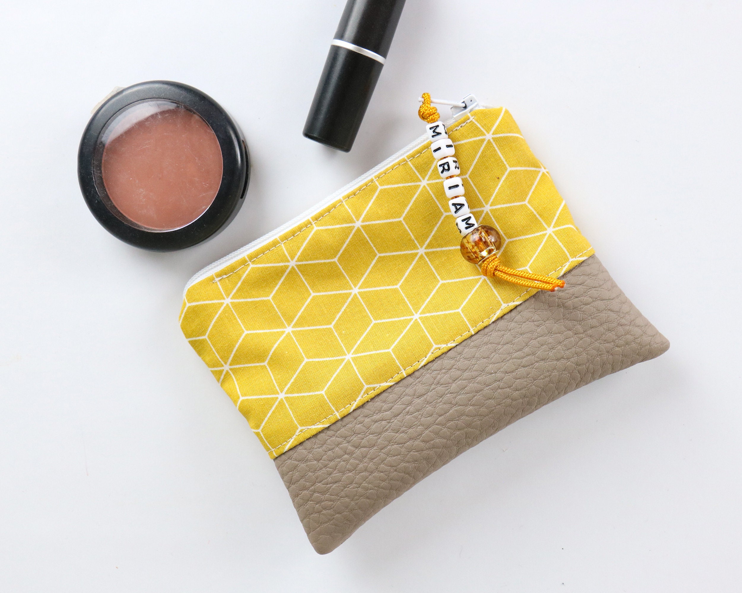 Custom cosmetic bag makeup bag toiletry bag vegan cosmetic Etsy