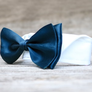 Wedding dog collar * bow tie collar * with hook-and-loop fastener * various colours