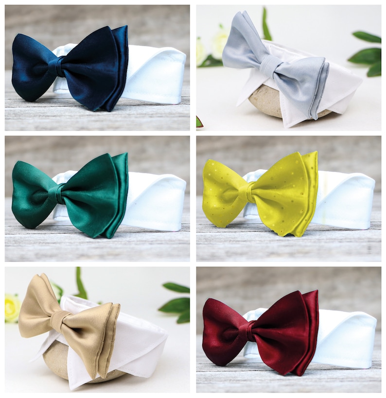Wedding dog collar bow tie collar dress shirt for dogs with hook-and-loop fastener various colours image 9