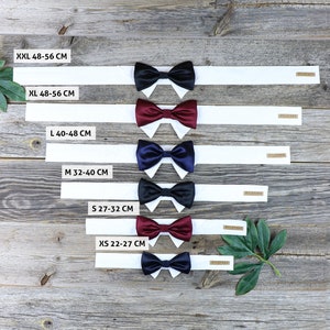 Wedding dog collar bow tie collar dress shirt for dogs with hook-and-loop fastener various colours image 5