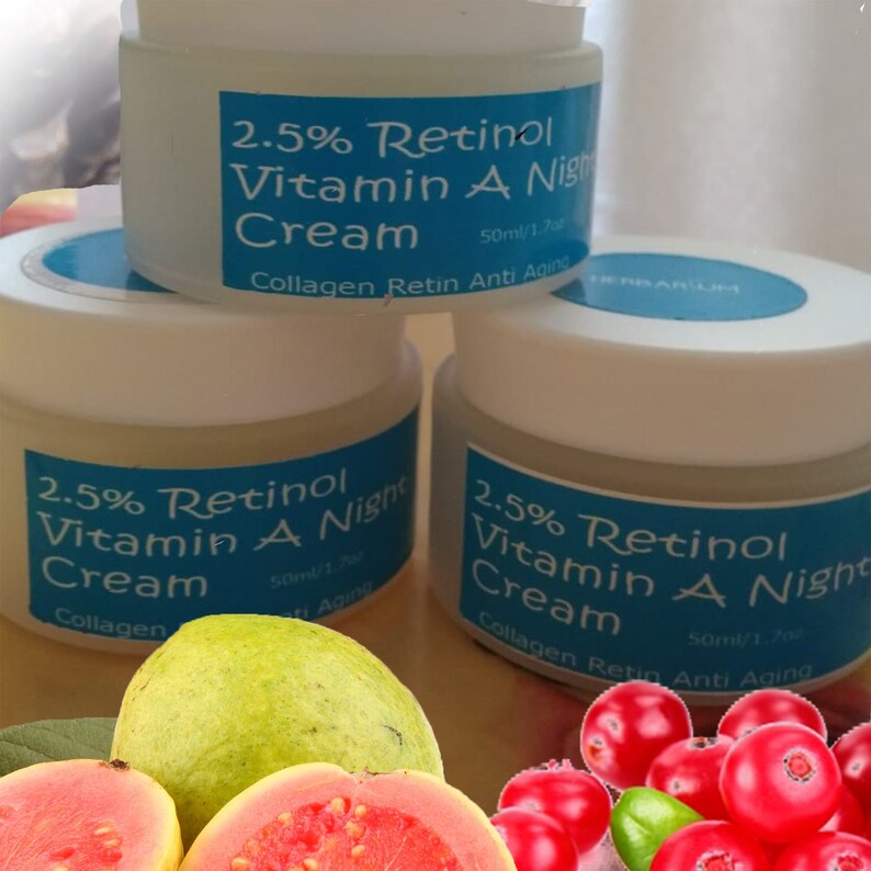 Wholesale 2.5 Retinol Vitamin A Night Cream Collagen Retin Etsy