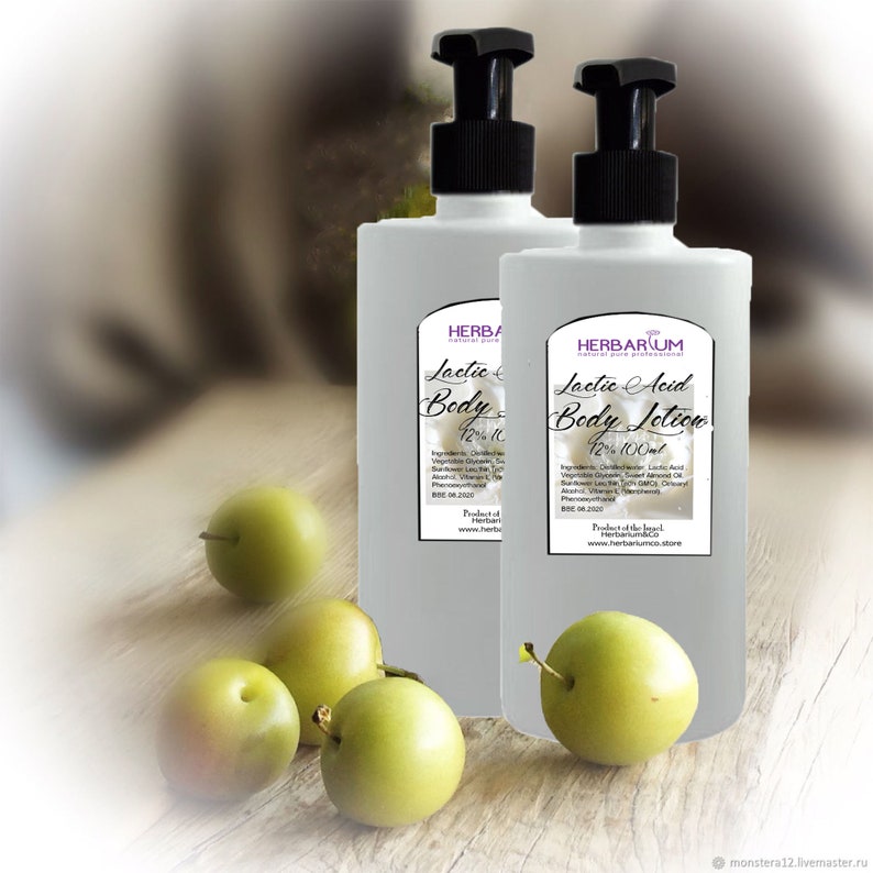 Lactic acid Body Lotion 12 Exfoliating Cream Moisturizer Dry Etsy
