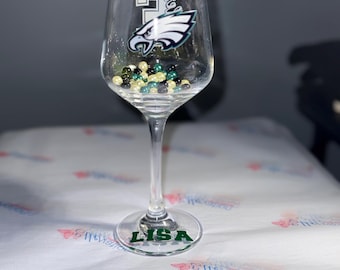 Philadelphia Eagles, Sports Team Glassware, Football Glasses, Sports Team Gifts, Football Gifts, Eagles Gifts