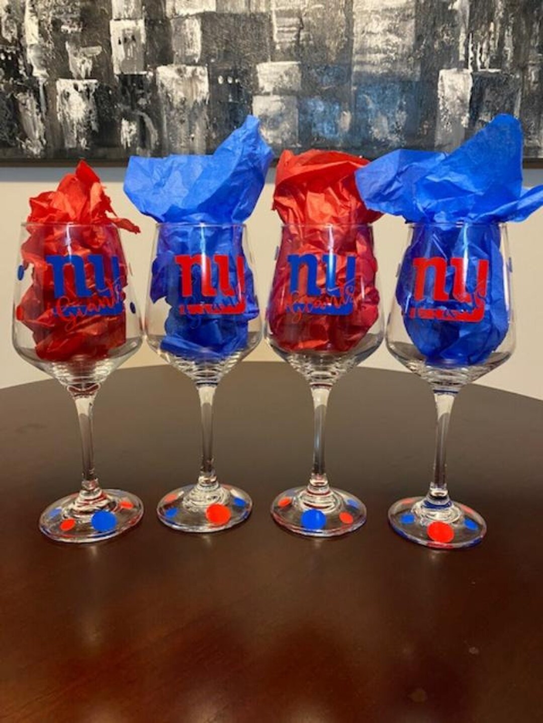 New York Giants, Sports Team Glassware, Football Glasses, Sports Team