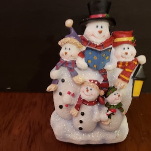 Snowman family 6outlet plug