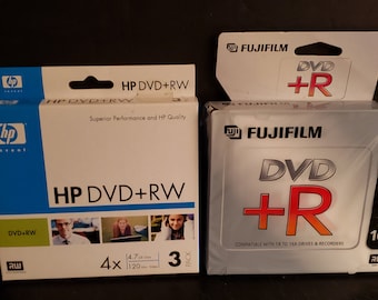 HP dvd-rw 3 pack and Fuji Film dvd-r 5 pack