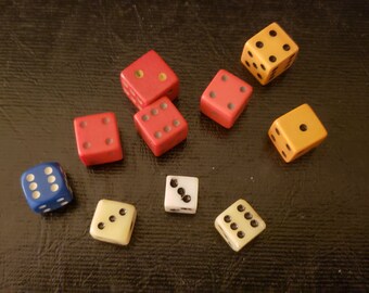 Assorted Six Sided Dice