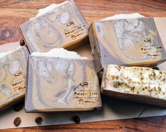 Coffee and dandelion soap