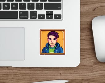 Adesivo Shane Stardew Valley Kiss-Cut, portatile, diario, pianificatore, decalcomanie, resistente all'acqua