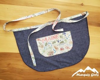 Maine Half Apron with Pocket