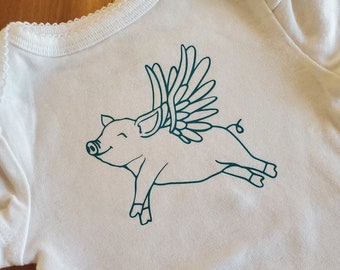 Flying Pig Onesie