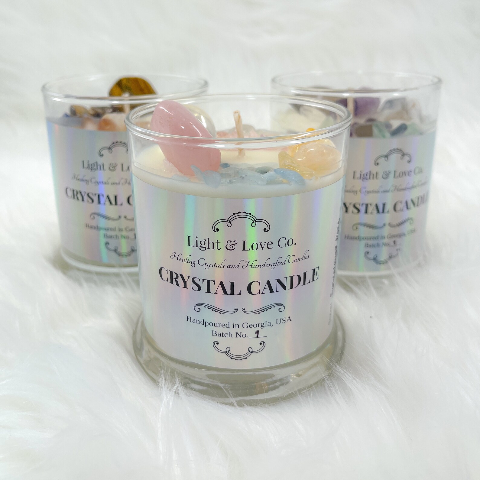 Healing Crystal Candle Best Friend Gift Soy Candle With Etsy