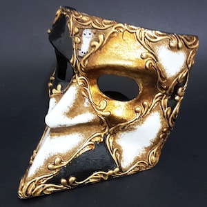 Bauta Masquerade Mask,Full Face Mask,Masquerade Ball Mask,Venetian Masquerade Mask